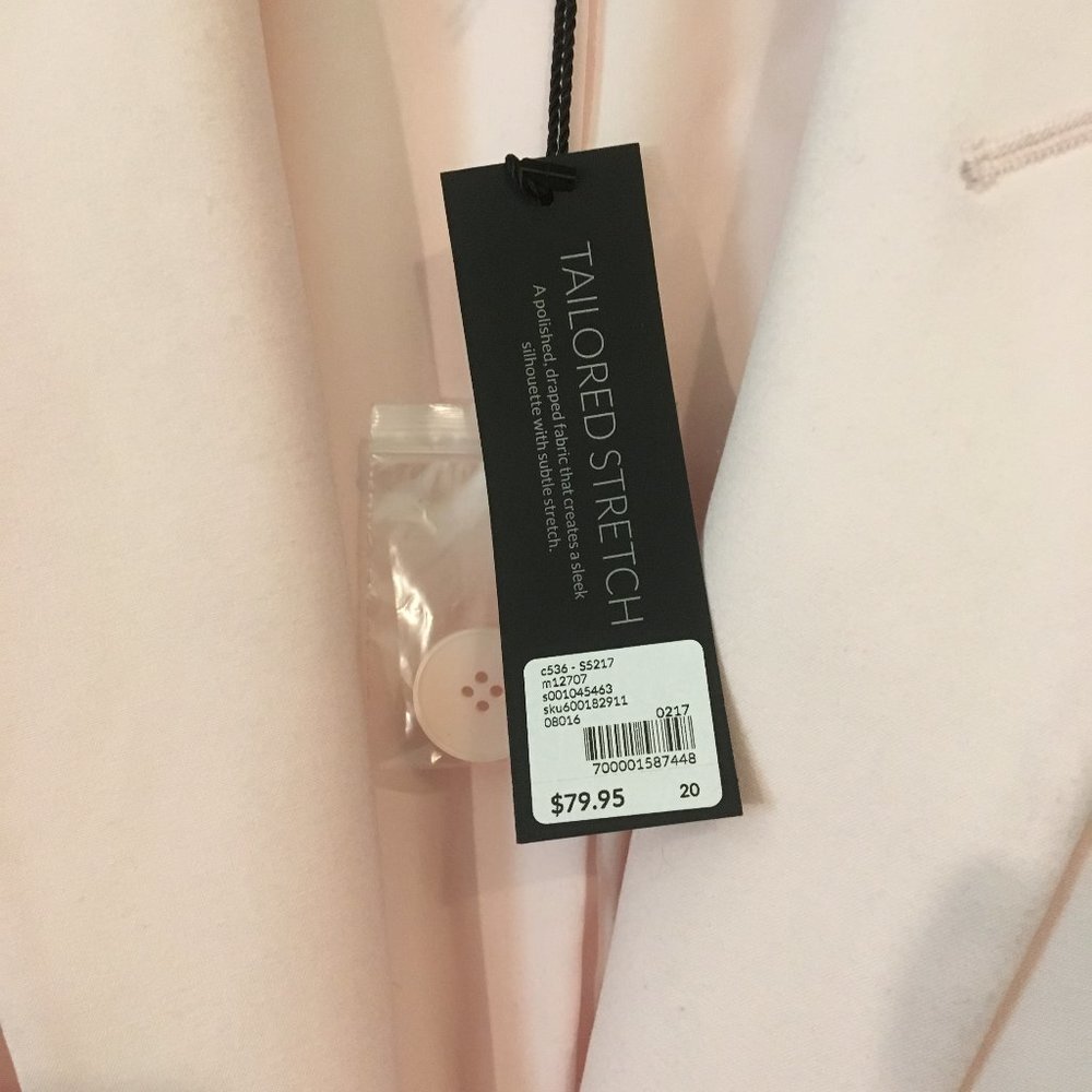 Lane Bryant Tailored Stretch Blazer in Pale Pink - Picture 3 of 8
